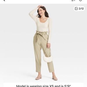 a new day Paper Bag High Waisted Tapered Pants with tags SIZE LARGE